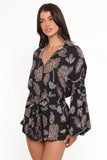 Pali Romper Black Floral