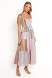 Petai Patchwork Maxi Skirt Botanic Multi