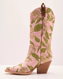 Petalina Floral Western Boots