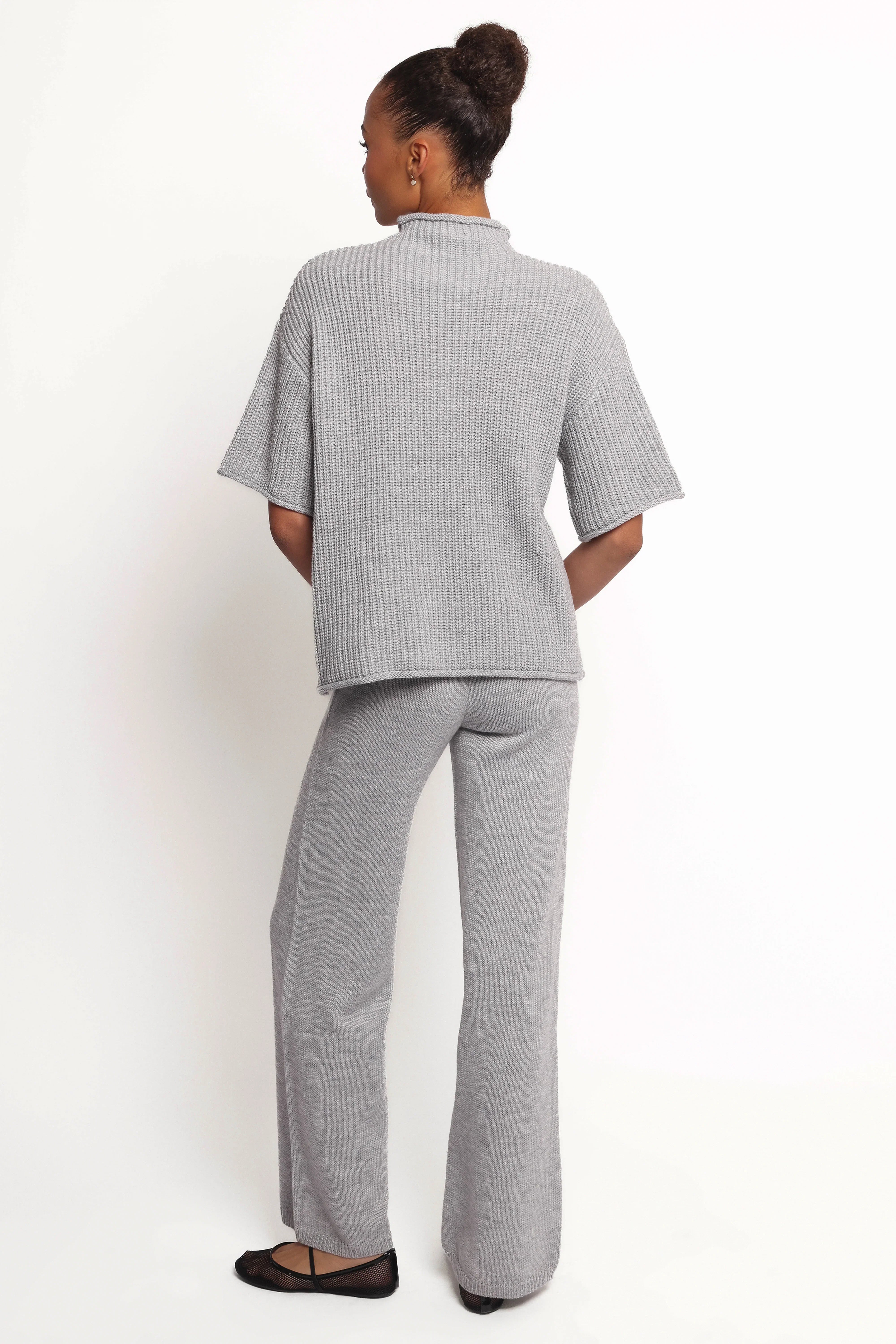 Remii Knit Pant Set Grey