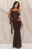 Starlight Affair Maxi Dress Chocolate