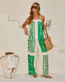 Relaxed Riviera Tropical Print Relaxed Drawstring Pant