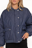 Keah Quilted Jacket Navy