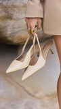 Gemima Heel Natural Raffia