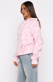 Vol 1 Oversized Printed Hoodie Posy Bow