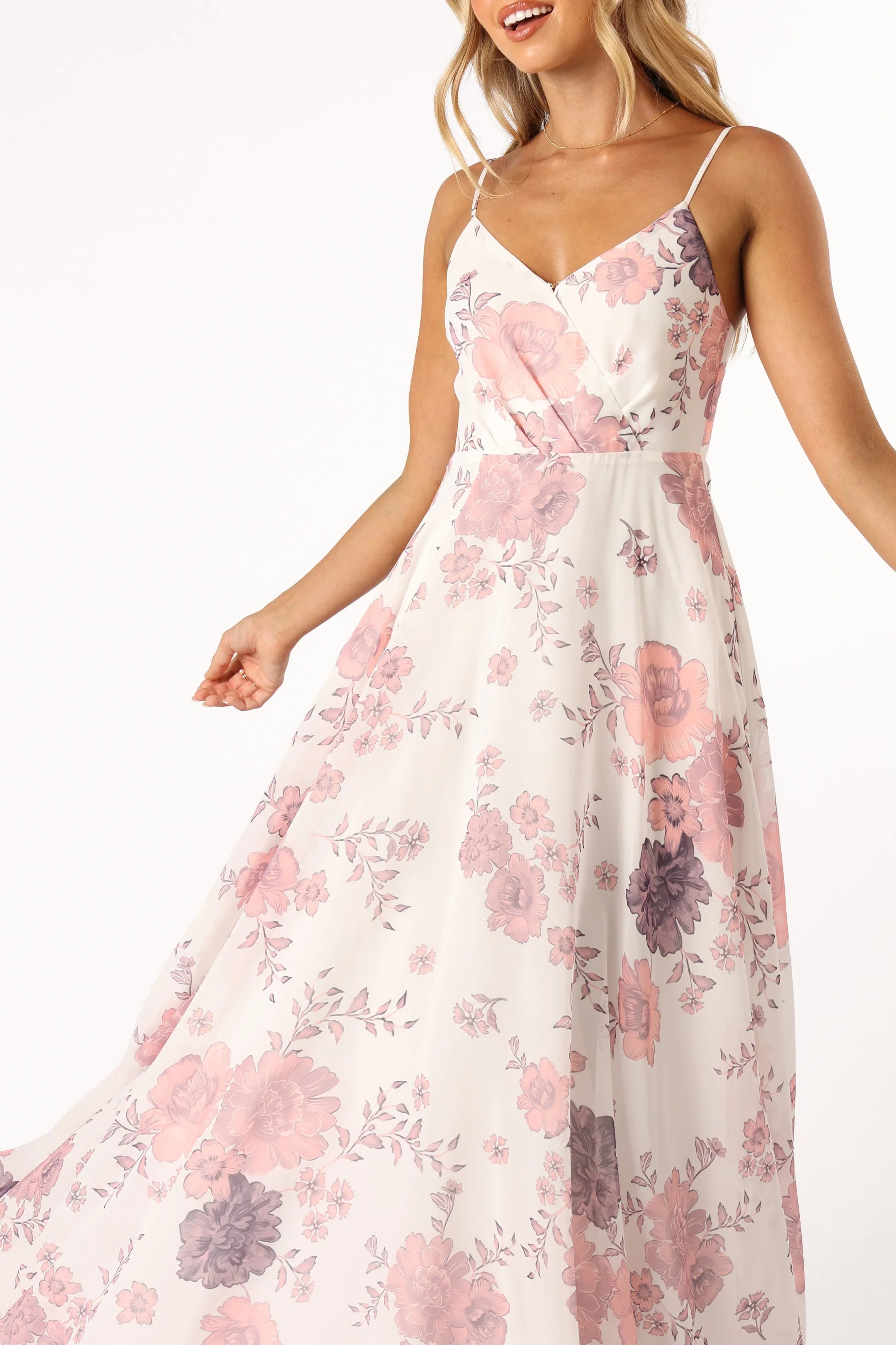 Madilyn Maxi Dress White Floral