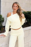 Cant Find The Words Knit Sweater Lemon