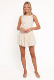 Briar Lace Mini Dress Cream