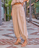 Shoreline Chic Tapered Relaxed Floral Print Pant