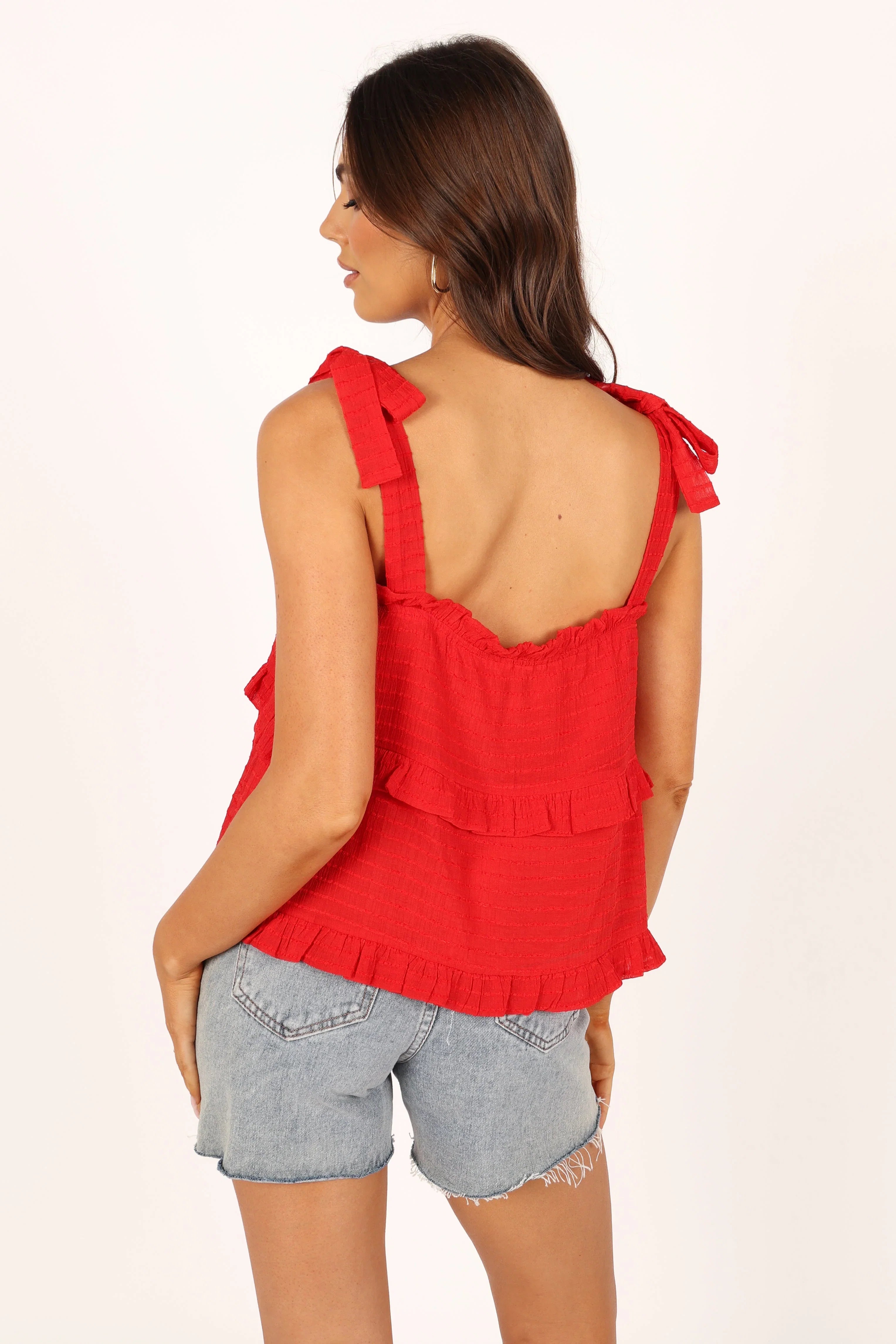 Avery Tiered Top Red