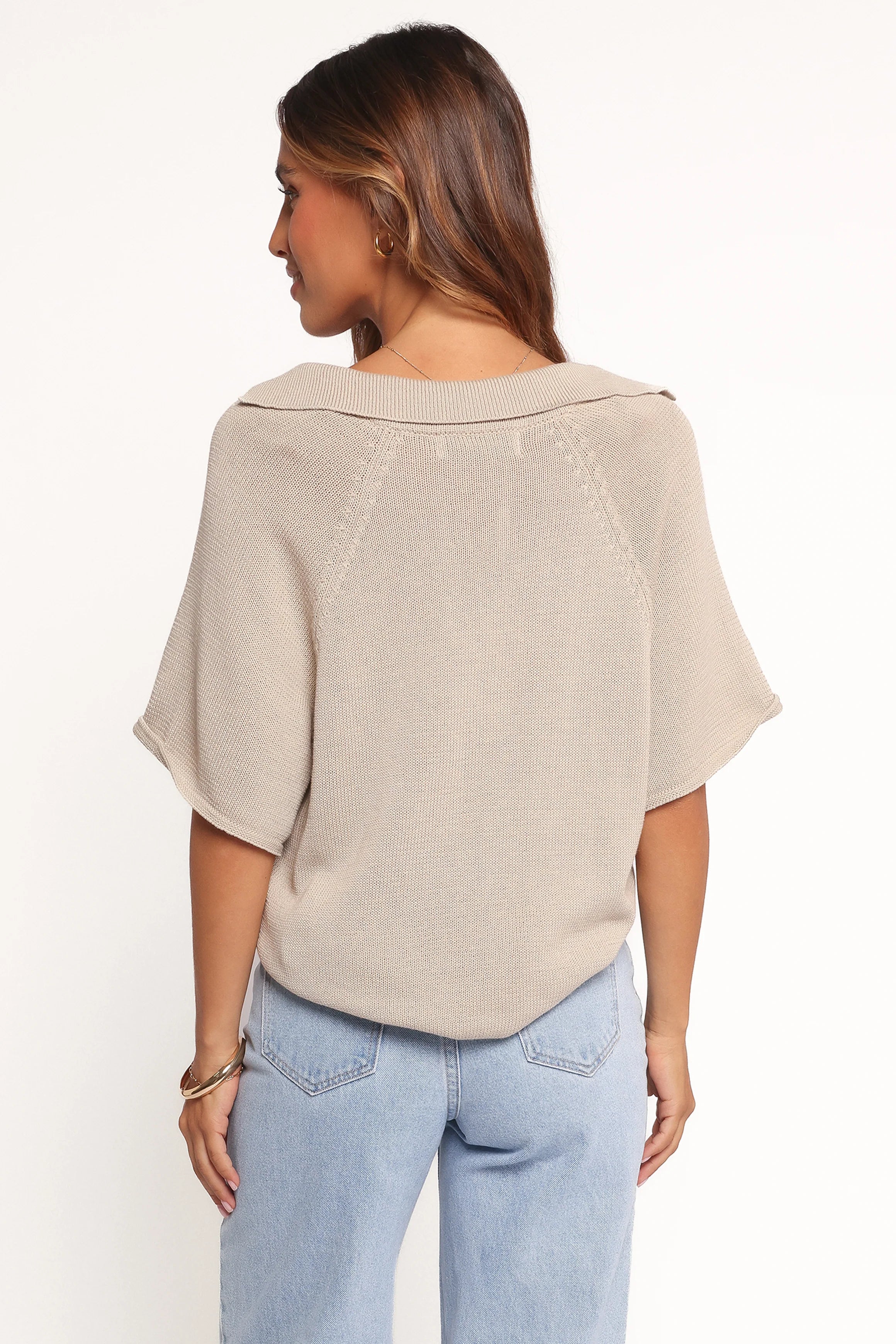 Eldora Knitted Top Oatmeal
