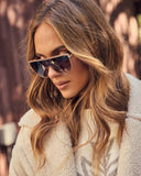 Dawn Frost Oversized Sunglasses
