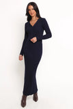 Neya Knit Skirt Set Navy
