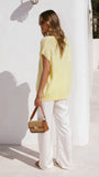 Stelaria Knit Top Yellow