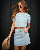 Midnight Muse Embellished Denim Jacket