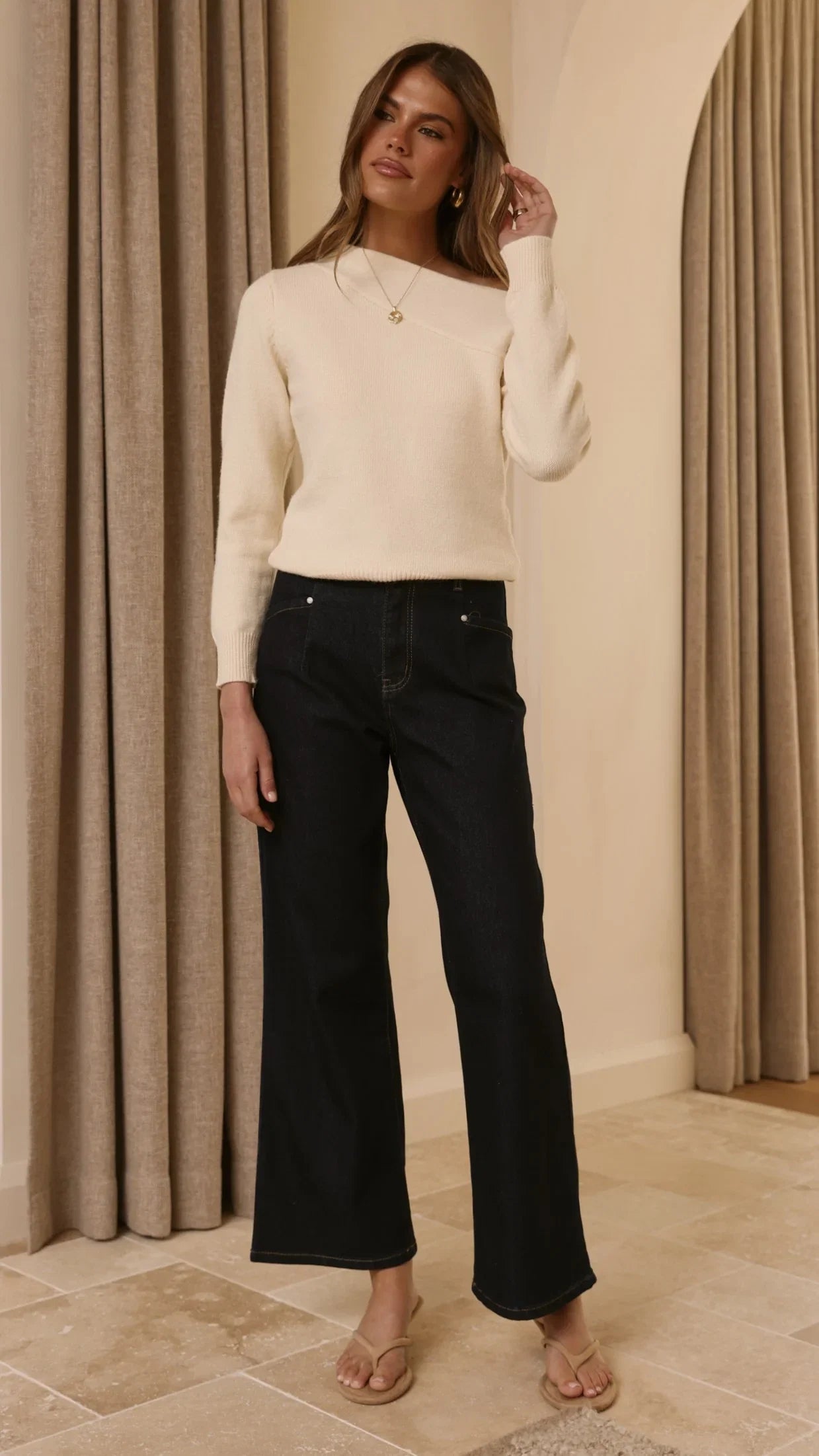 Briella Boat Neck Sweater Butter