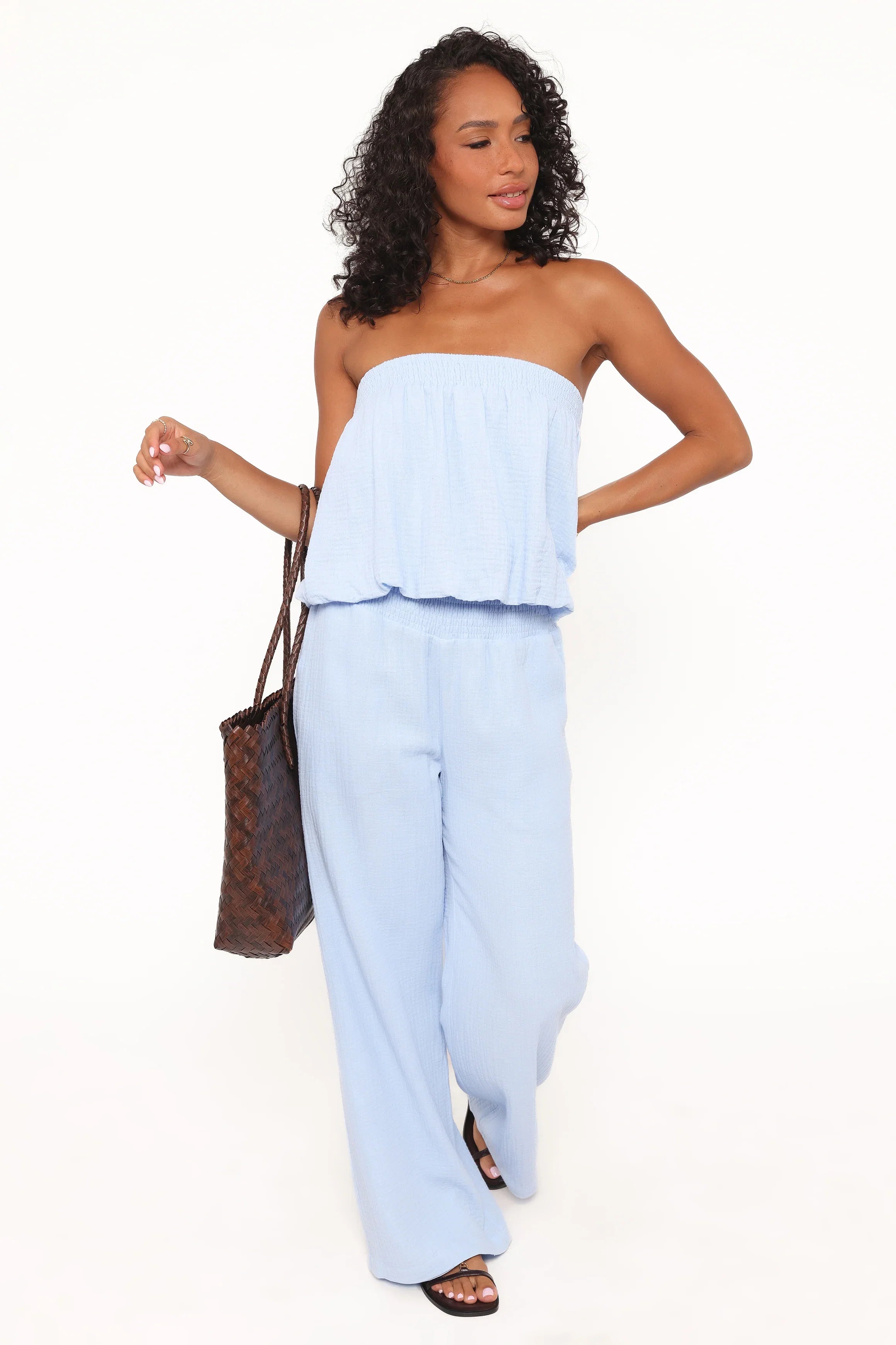 Olivia Pant Set Baby Blue