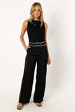 Uriah Wide Leg Pants Black