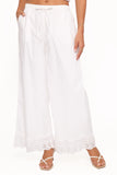 Eliska Frill Hem Pant White