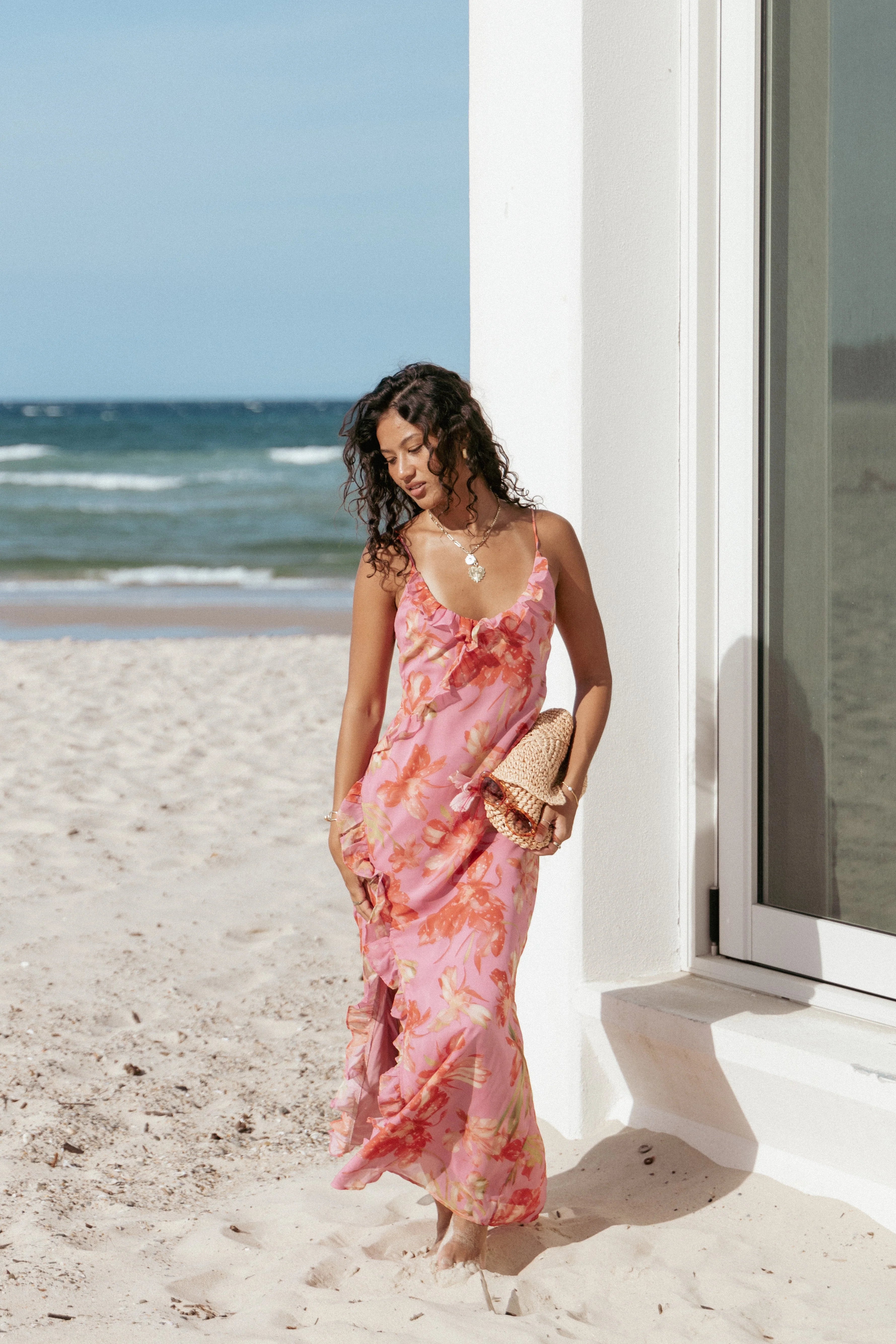 Charli Maxi Dress Tropical Floral
