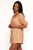 Carina Striped Romper Terracotta Stripe