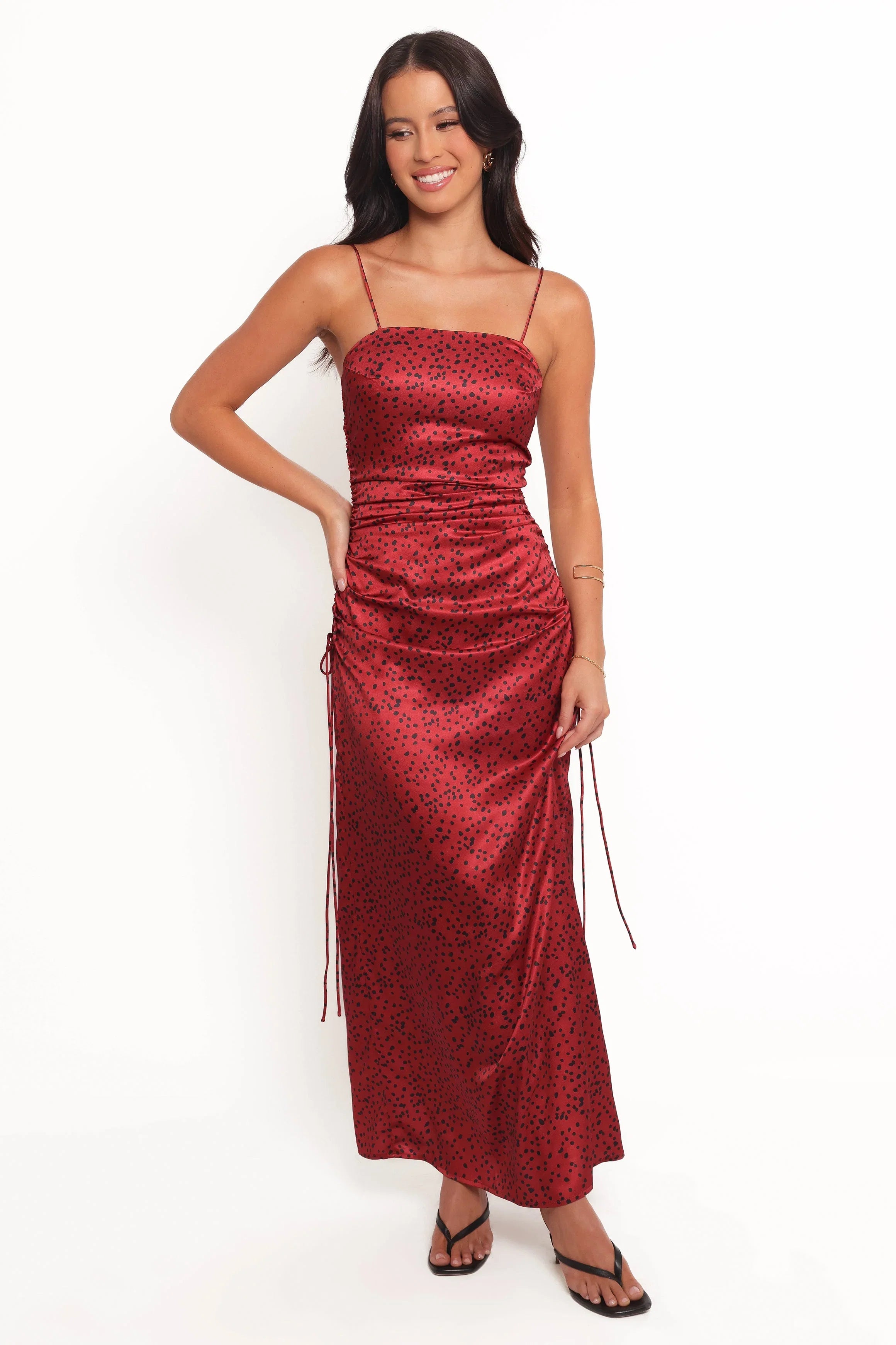 Enid Midi Dress Red