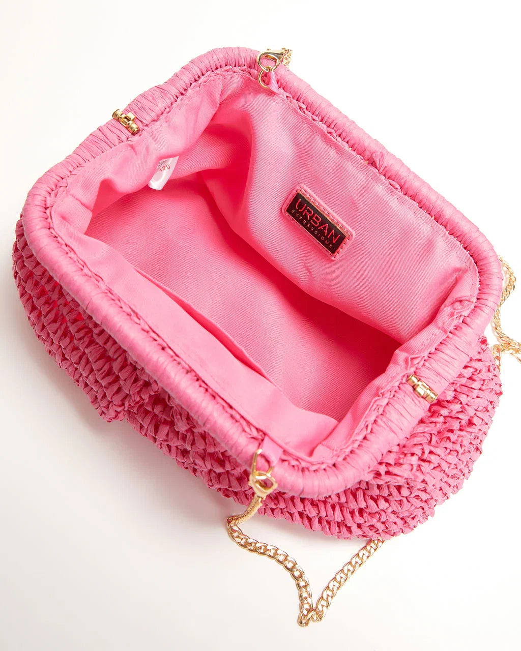 Poolside Straw Pouch Clutch