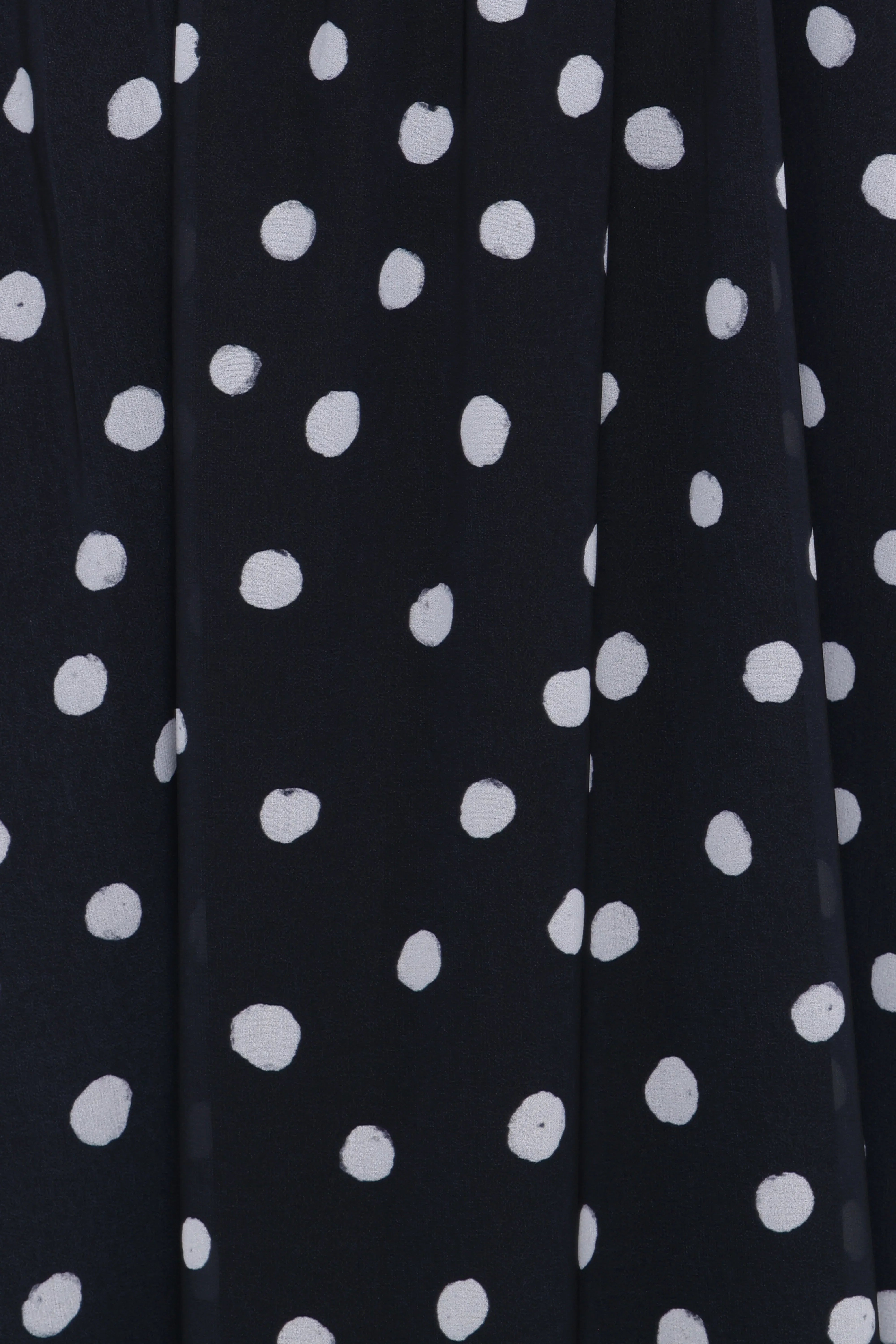 Boston Strapless Maxi Dress Black Polka Dot