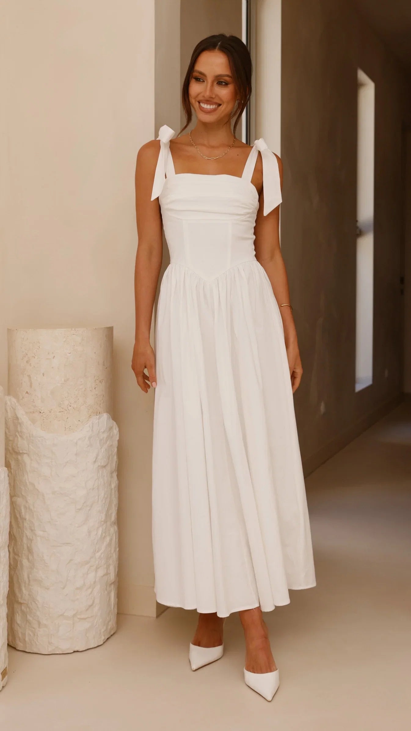 Haisley Maxi Dress White