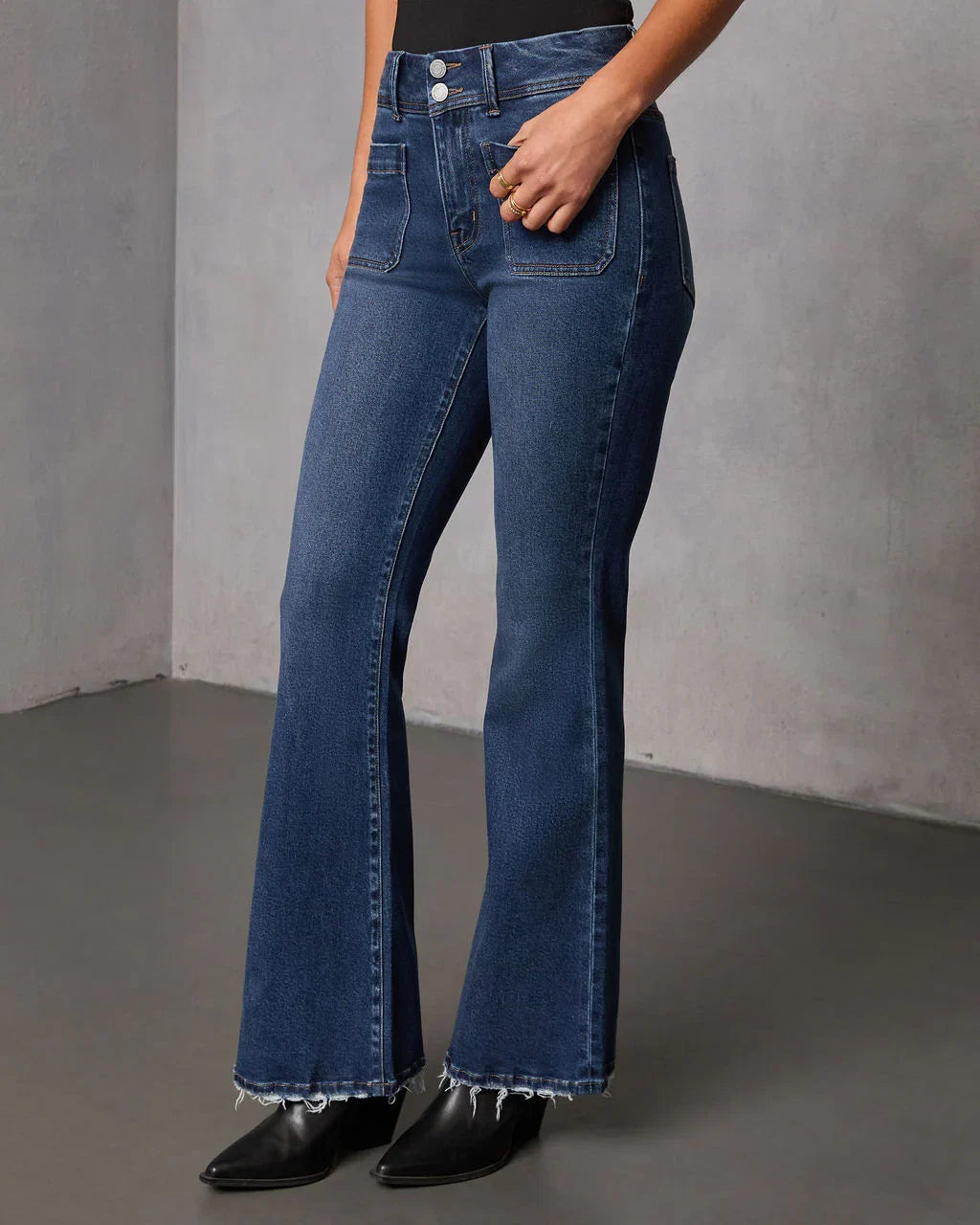 Helaine Stretch High Rise Flare Jeans
