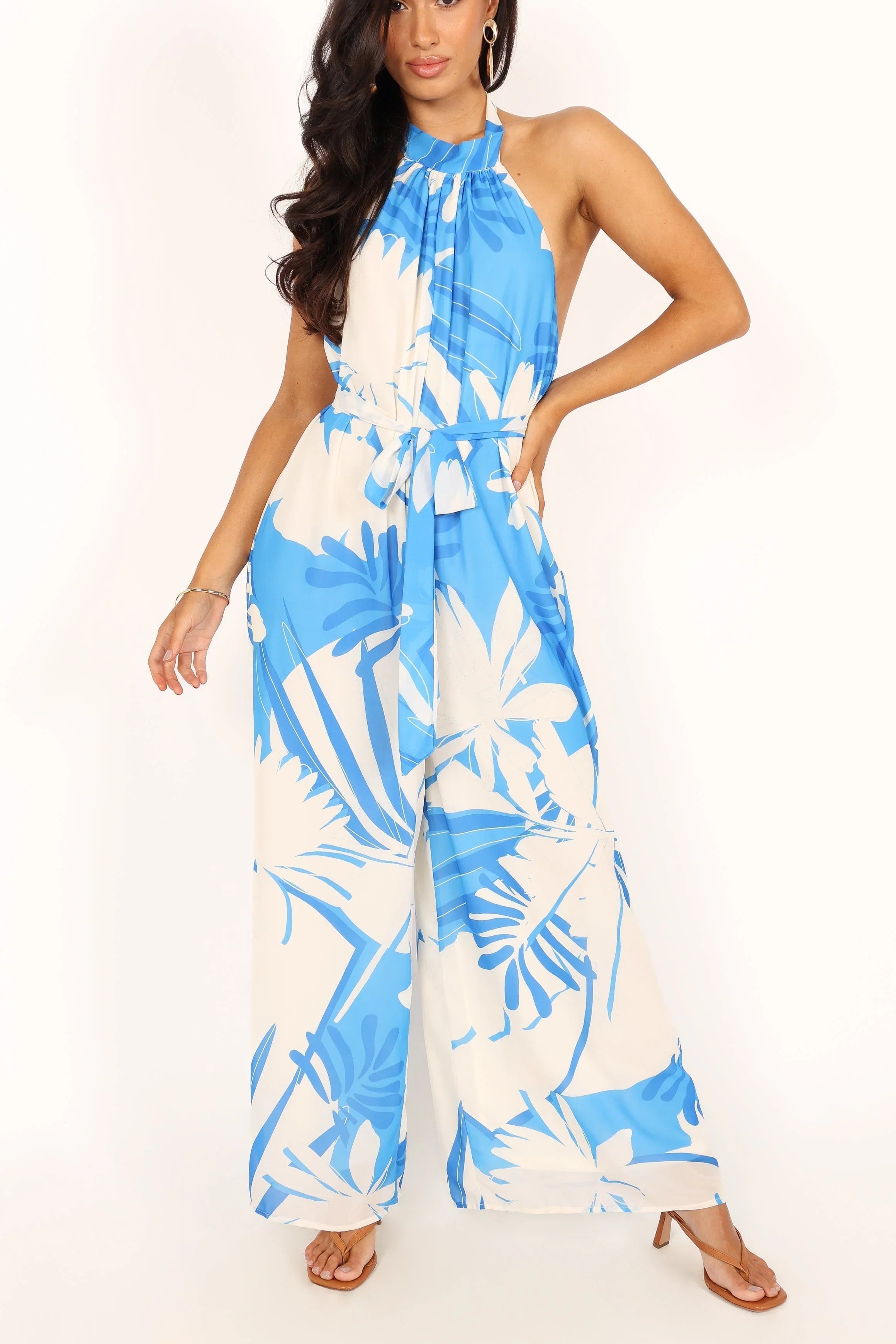 Aminah Jumpsuit Blue Floral