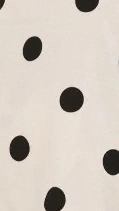 Hazelle Pants Beige Black Polka Dot