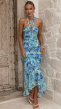 Mariposa Maxi Dress Blue Floral