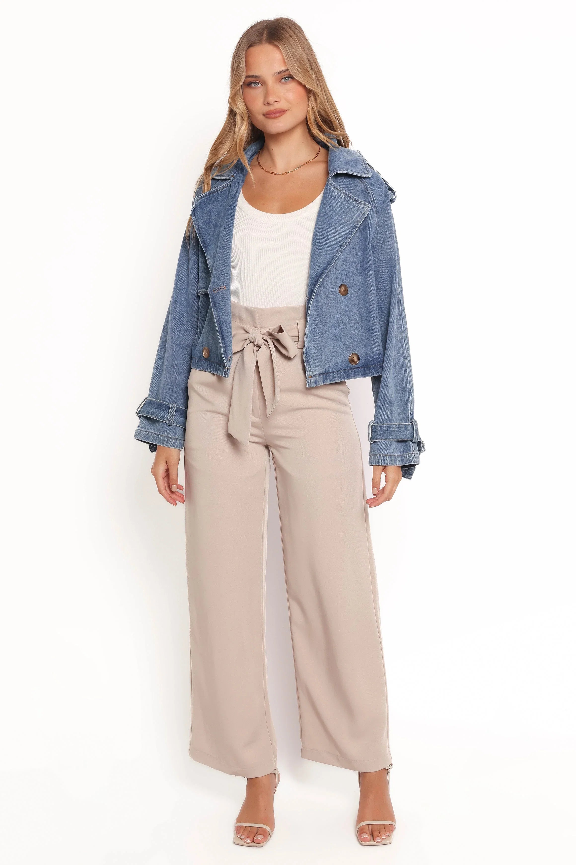 Westwood Waist Tie Denim Jacket Denim