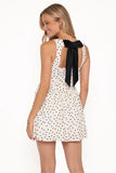 Kansas Mini Dress White Polka Dot