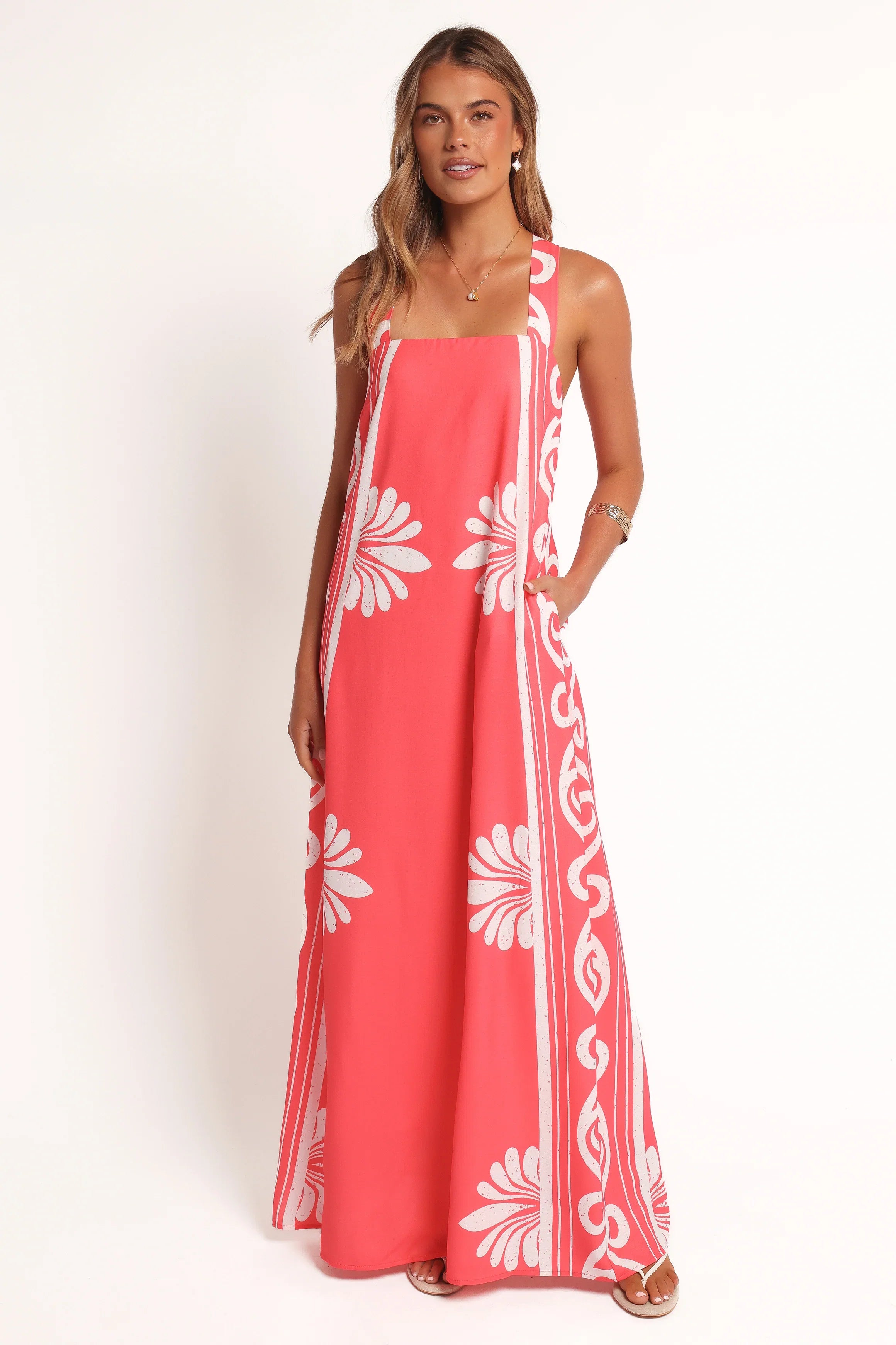 Valeria Maxi Dress Coral