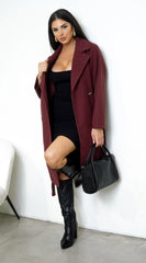 Belvra Classic Trench Burgundy