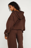 Know What You Want Oversized Hoodie Chocolate