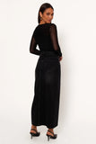 Dana Denim Midi Skirt Black Wash