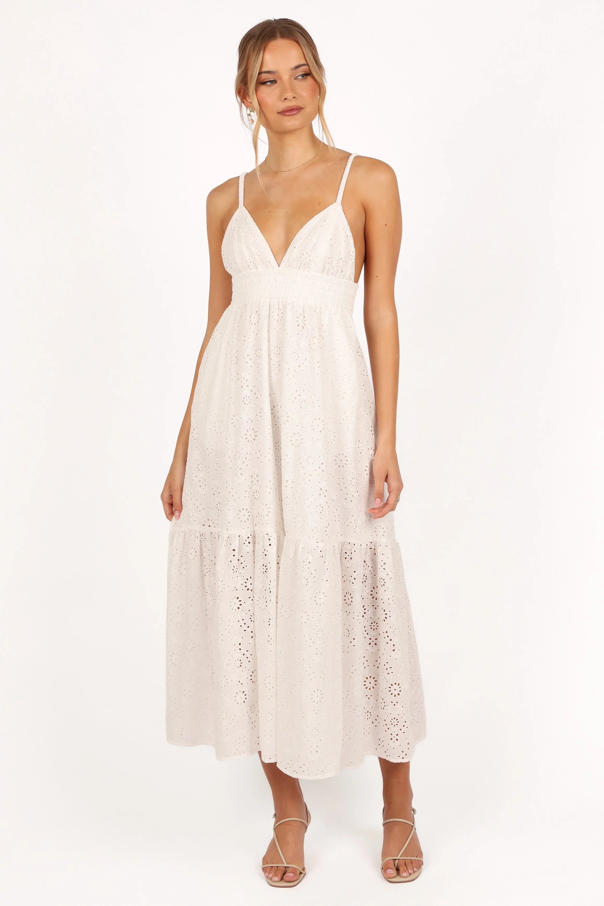 Ivannah Midi Dress Ivory