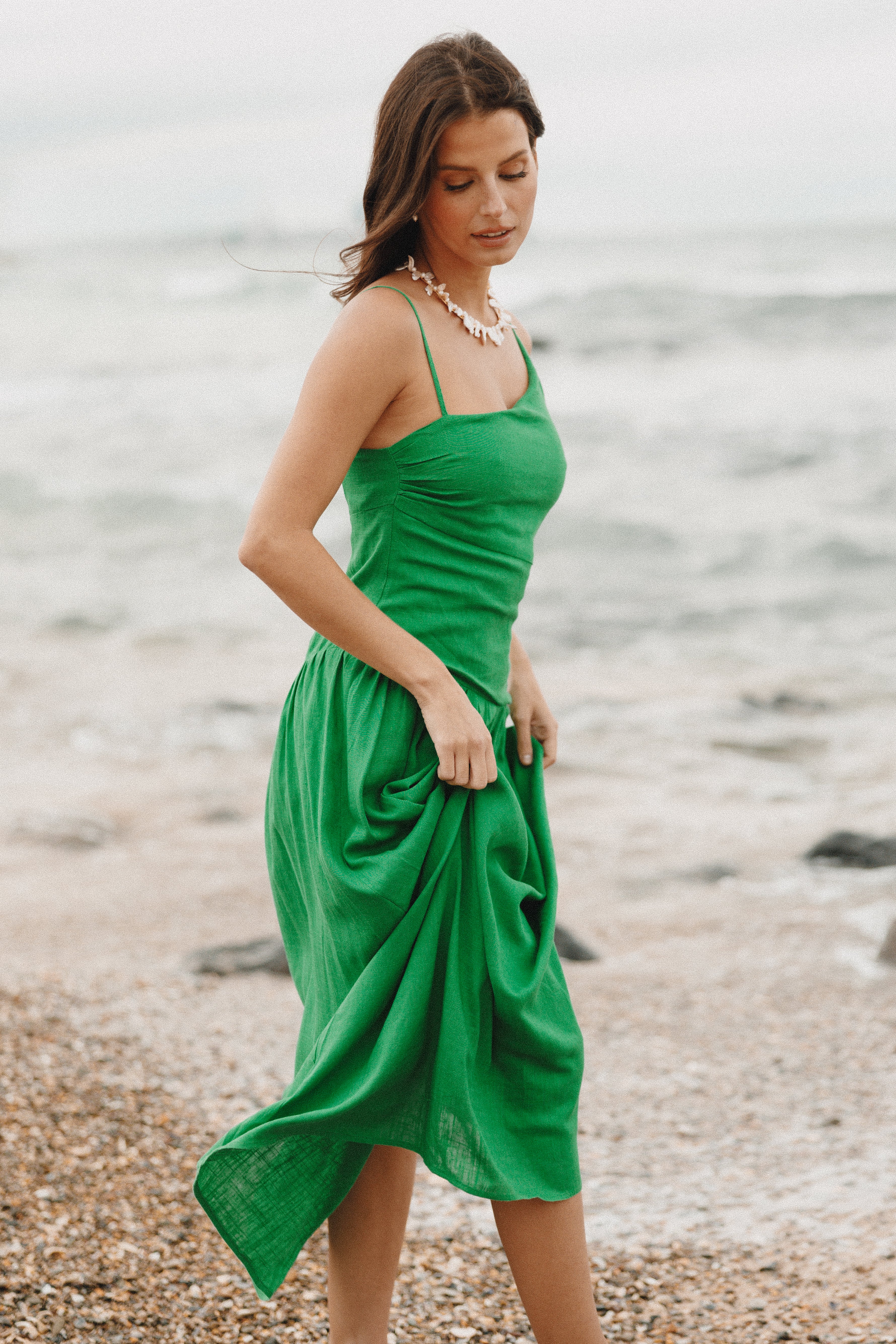 Shiloh Midi Dress Green