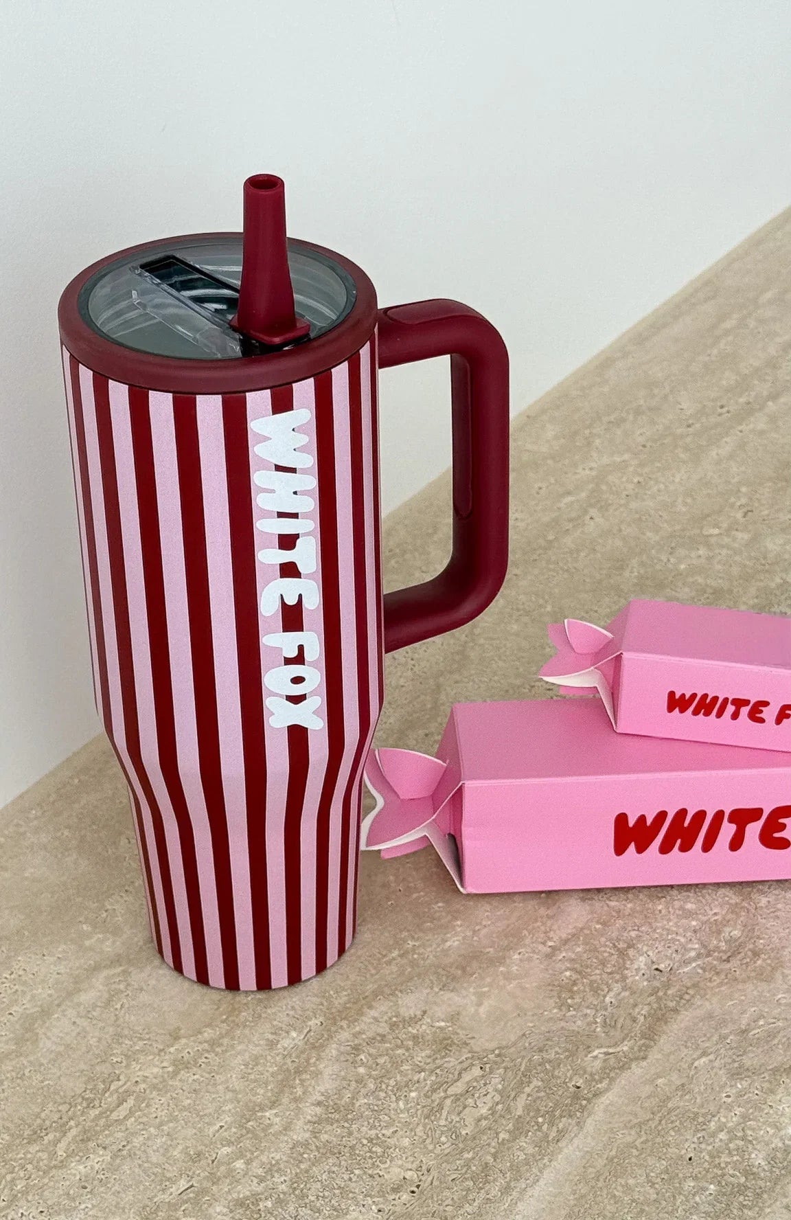 Colson Drink Bottle 12 Litre Burgundy Stripe