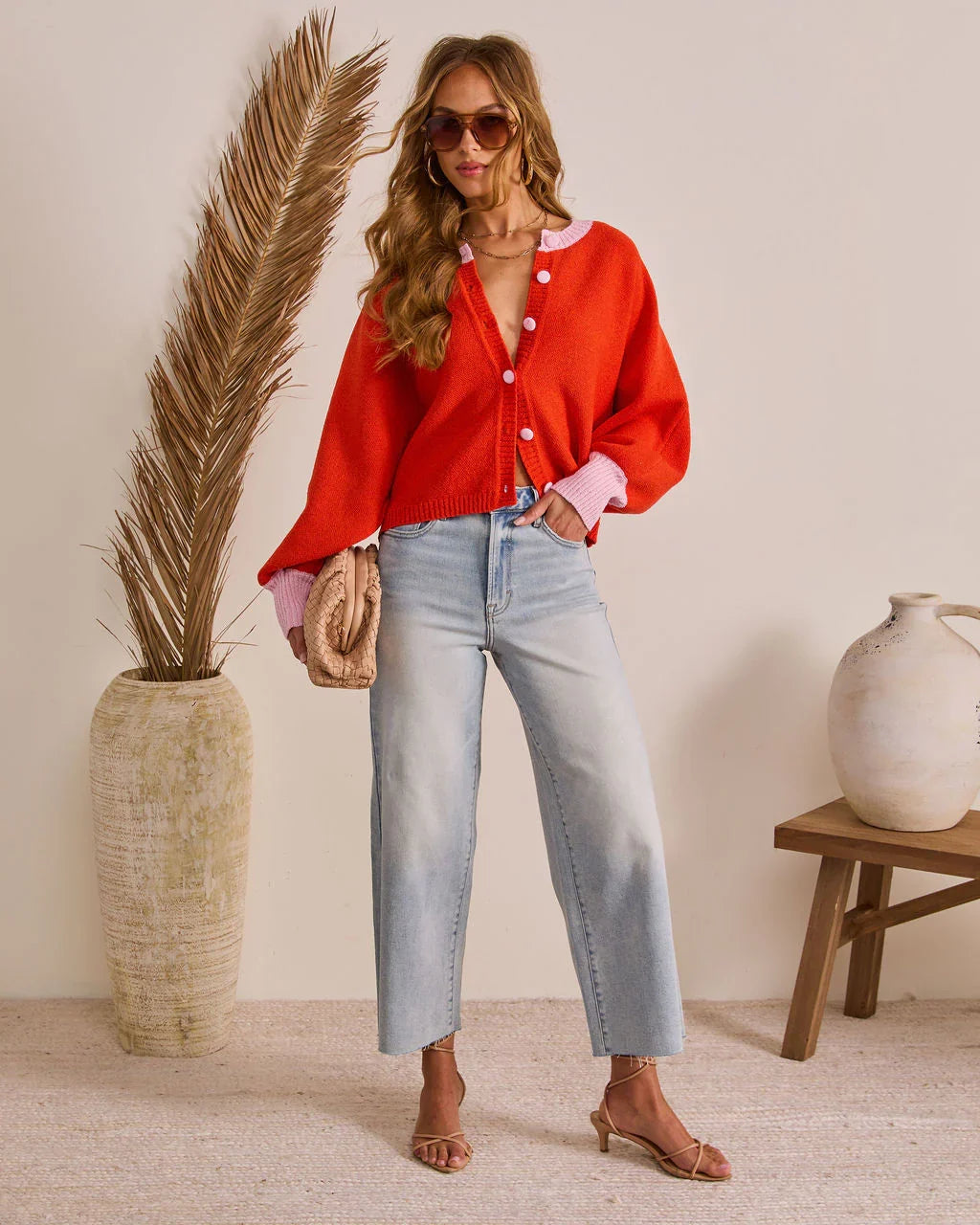 Comfort Archive Contrast Trim Cardigan