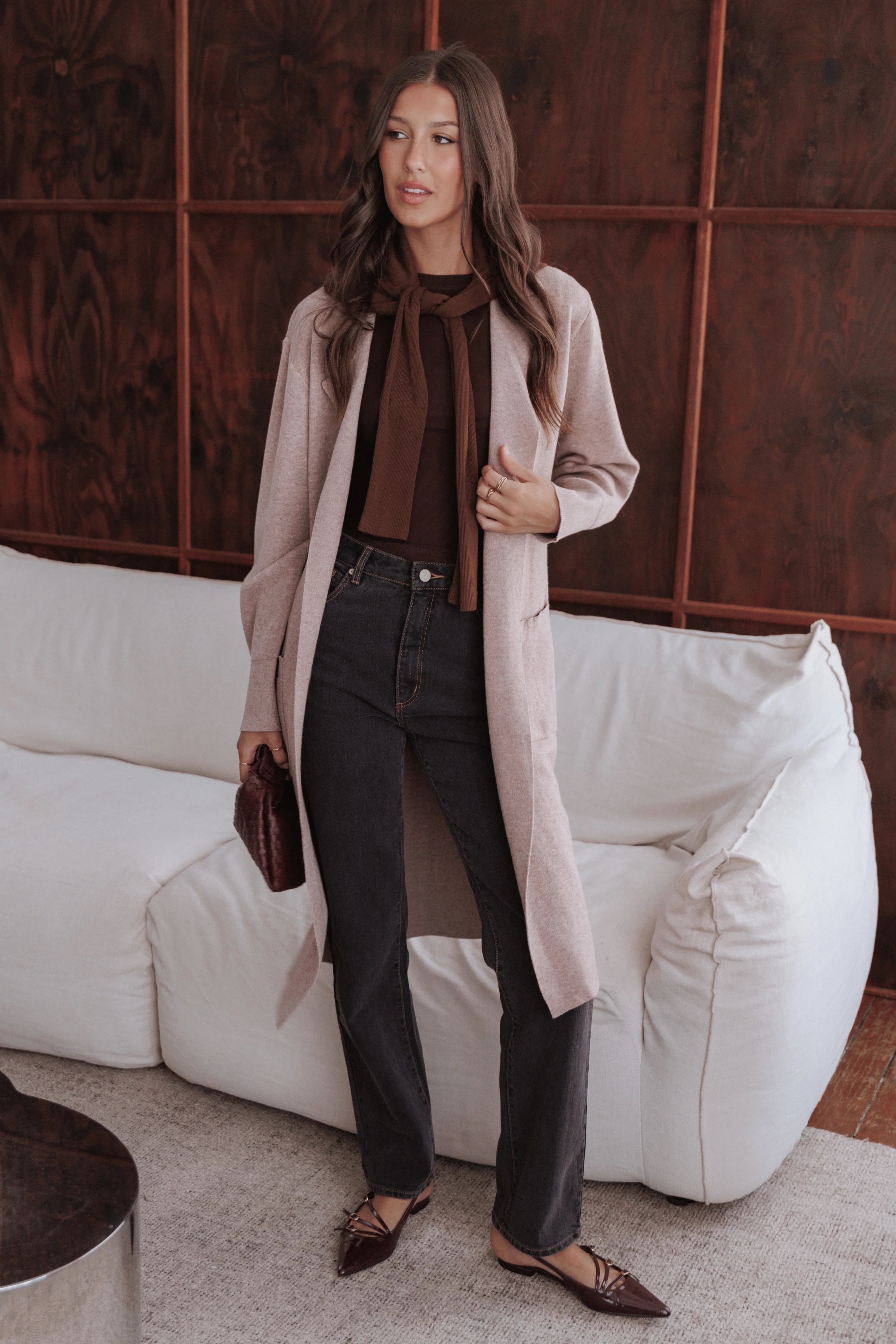 Venda Coatigan Light Brown