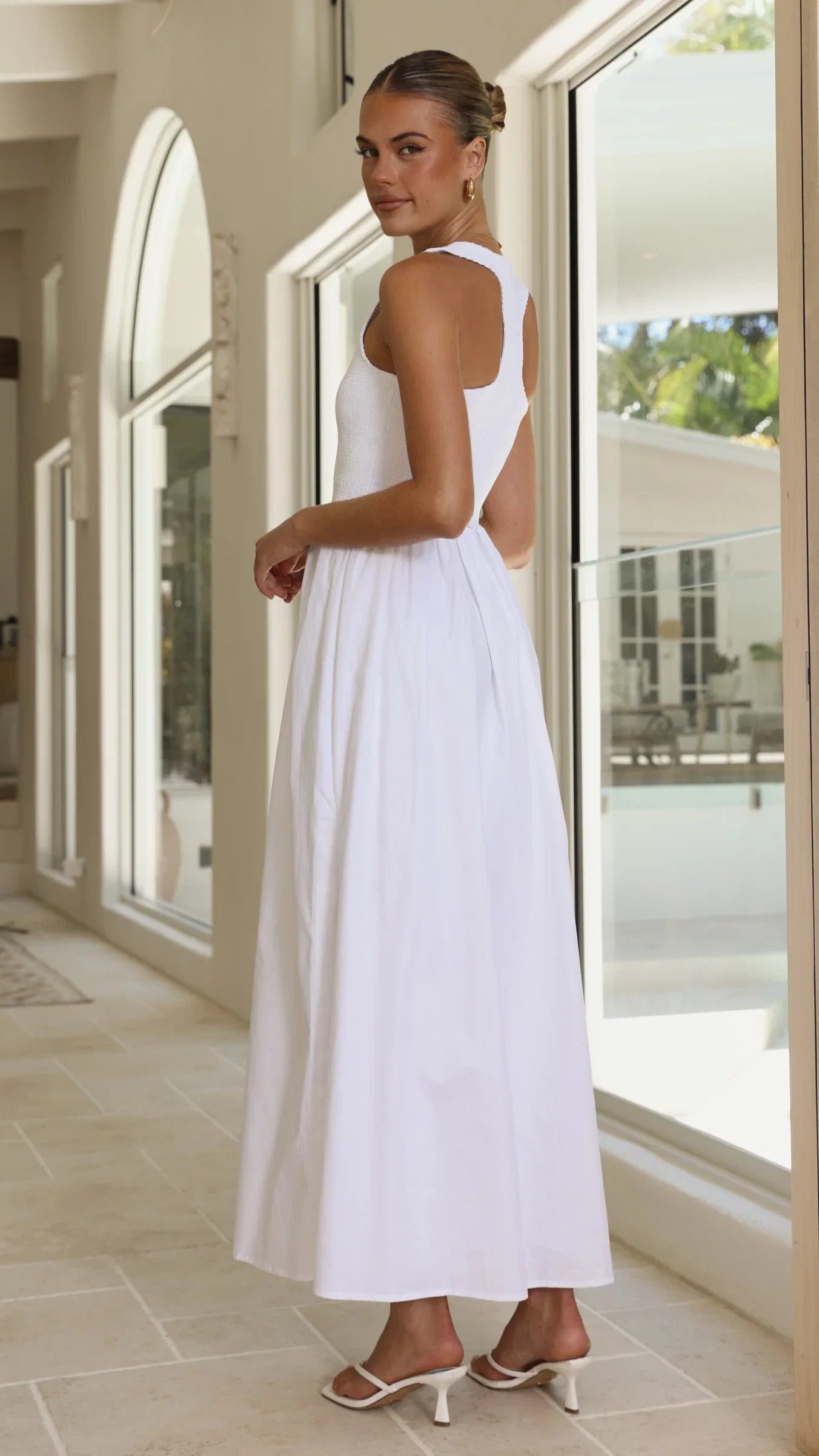 Amira Maxi Dress White