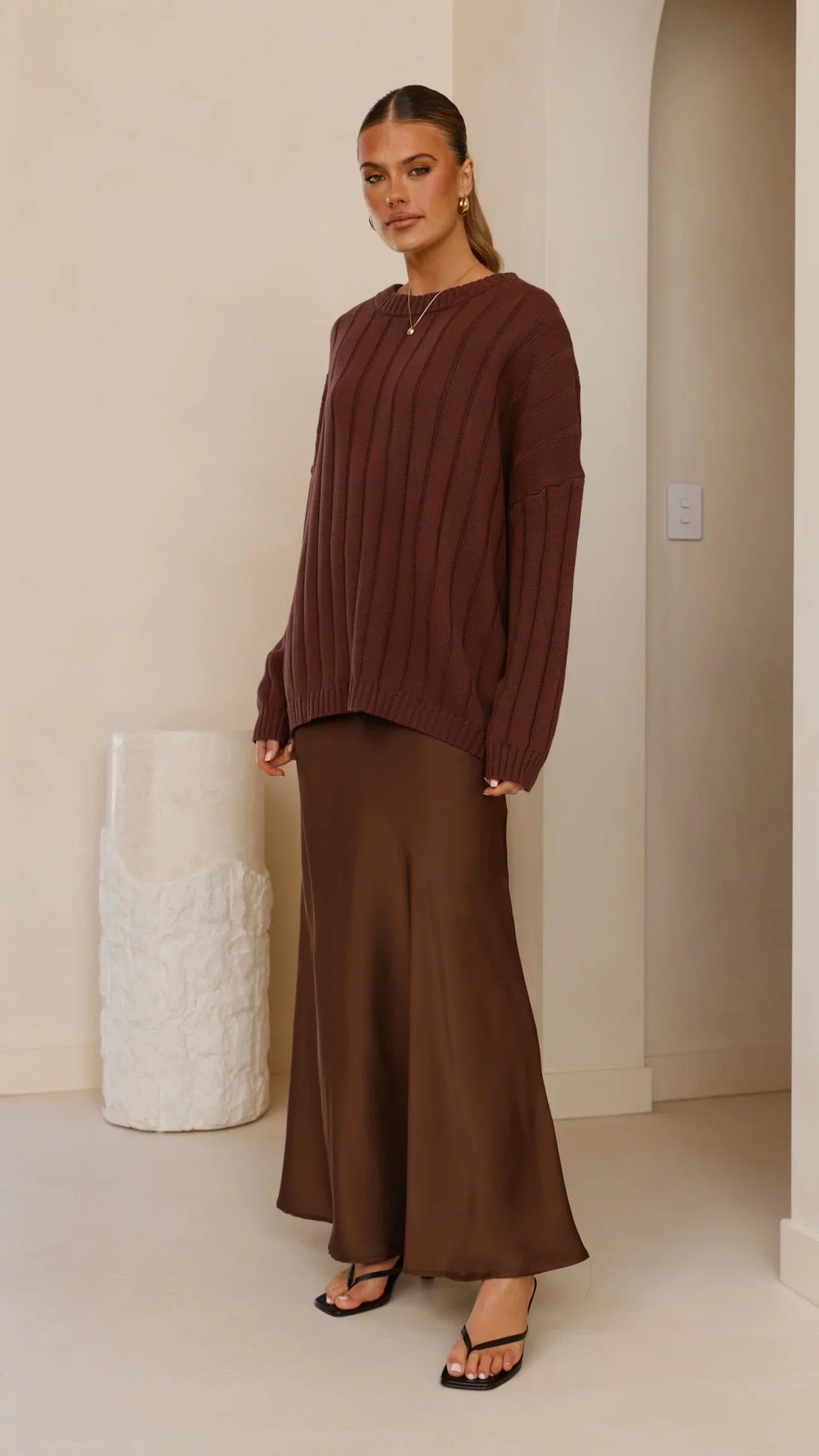 Naiva Oversized Knit Brown