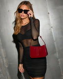 Simple Stunner Patent Leather Shoulder Bag