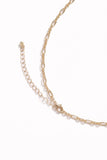 Alyssa Charm Necklace Gold Red