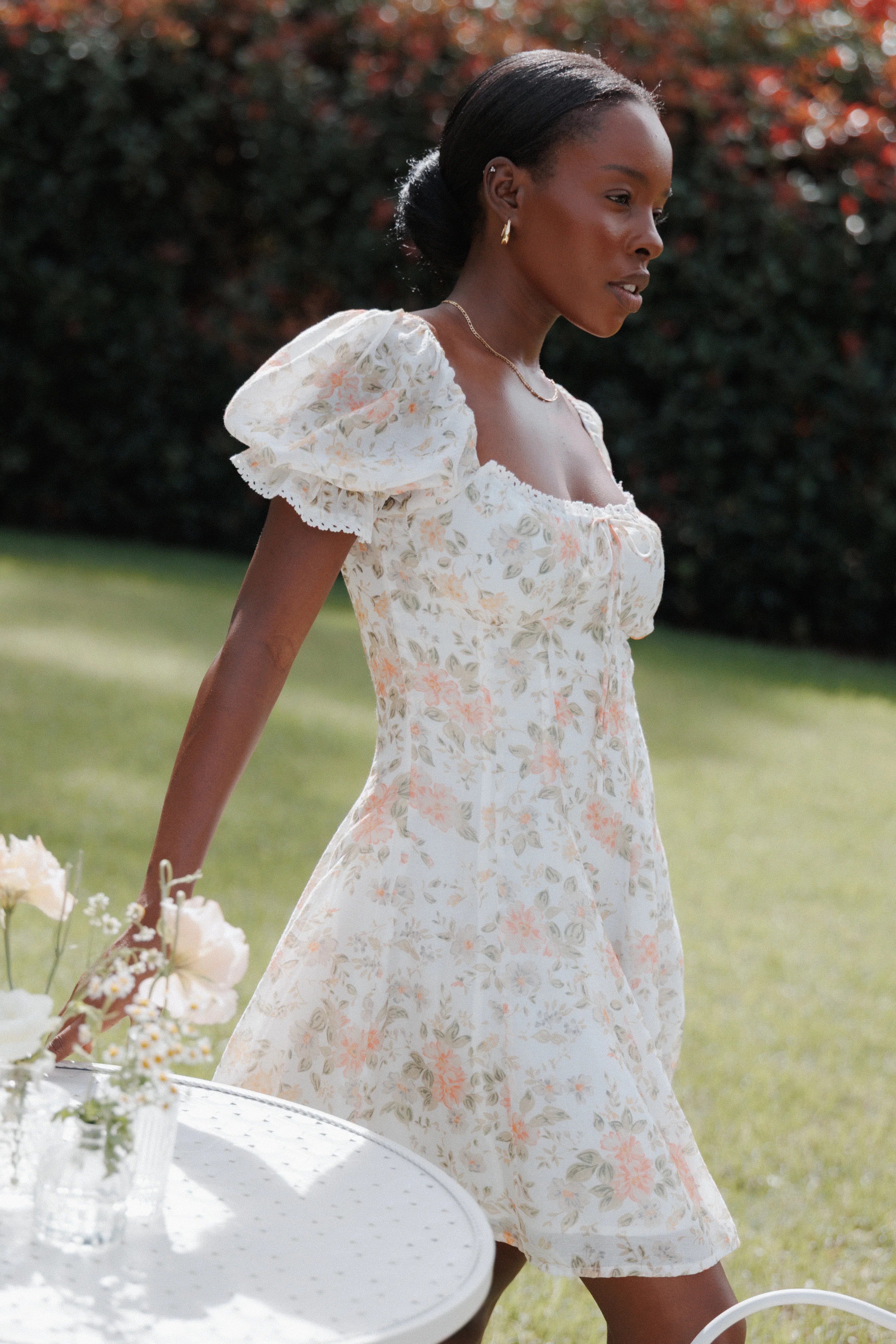 Lavia Mini Dress White Multi Floral