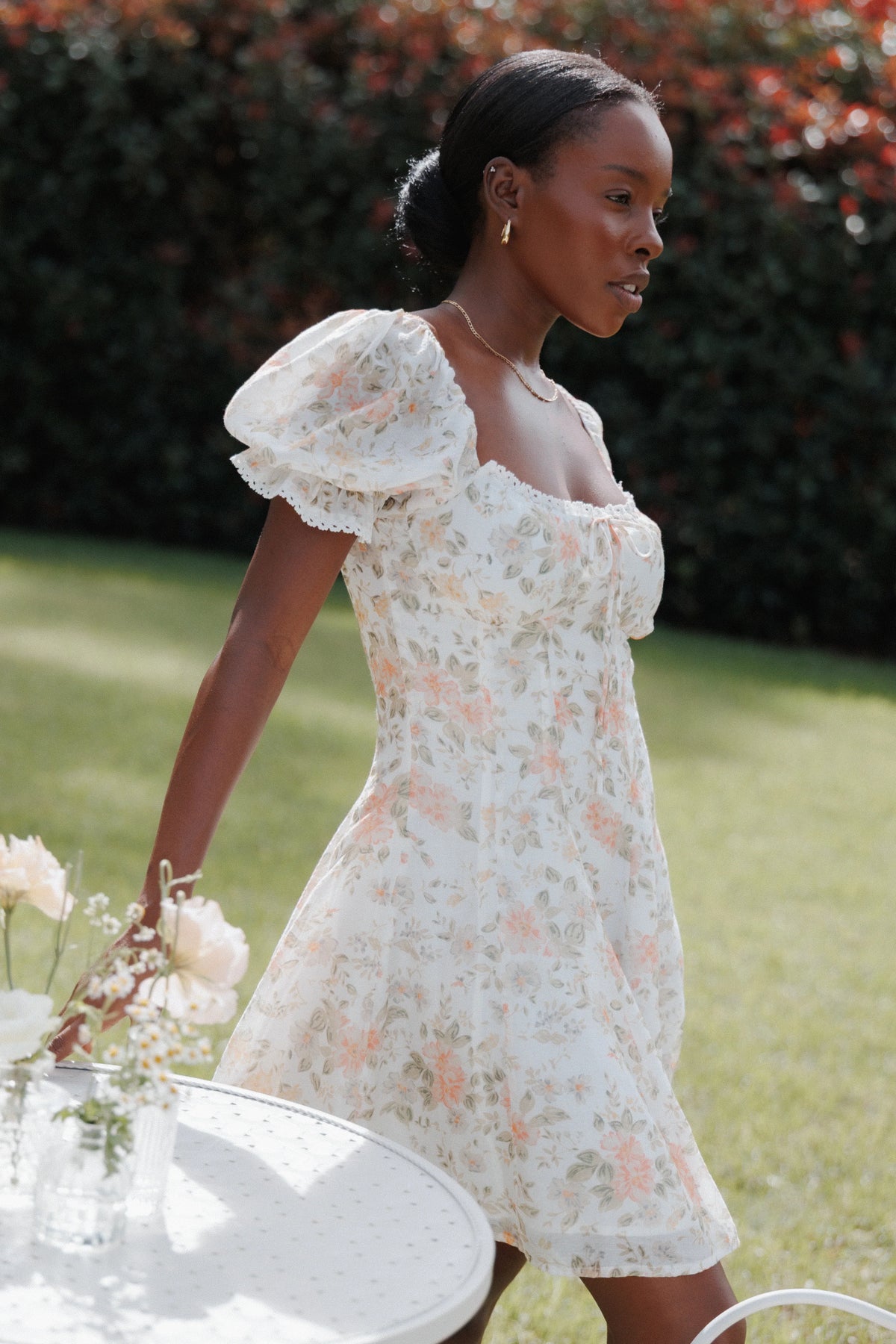 Lavia Mini Dress White Multi Floral